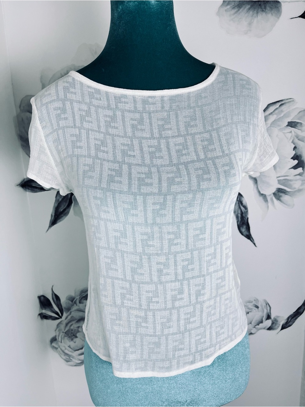 Fendi Monogram Sheer Top